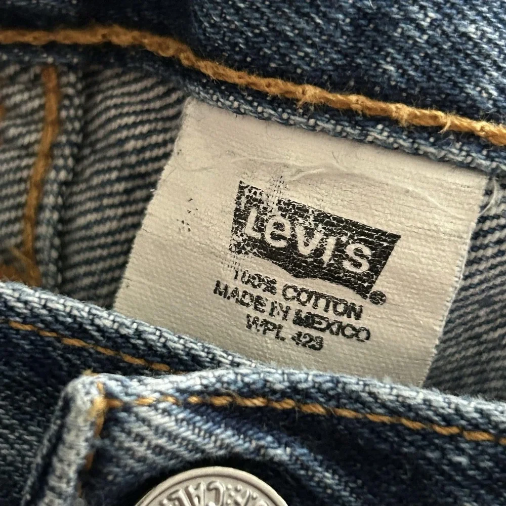 Levis 501 Jeans Men‎ 38x27 Blue Denim Straight Button Fly Vintage Paper Tag